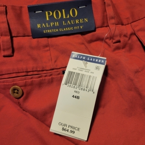 Polo Ralph lauren NWT men's shorts size 44B. - Picture 9 of 10